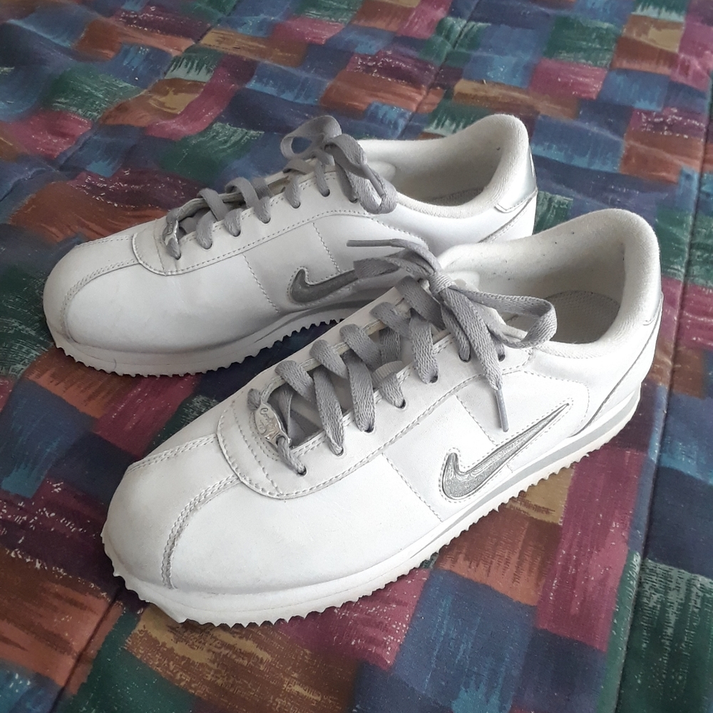 Nike '72 Cortez white&silver leather sneakers